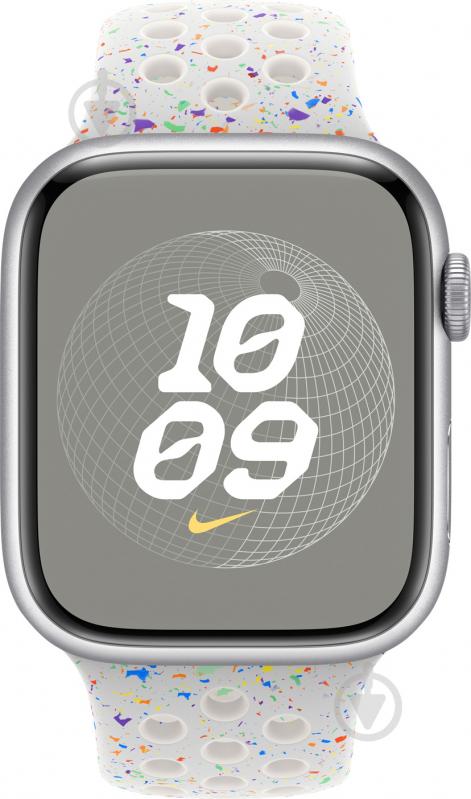 Ремешок Apple 45mm Pure Platinum Nike Sport Band - S/M (MUV03ZM/A) - фото 3