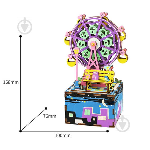 Музыкальная шкатулка Robotime Колесо обозрения AM402 - фото 3