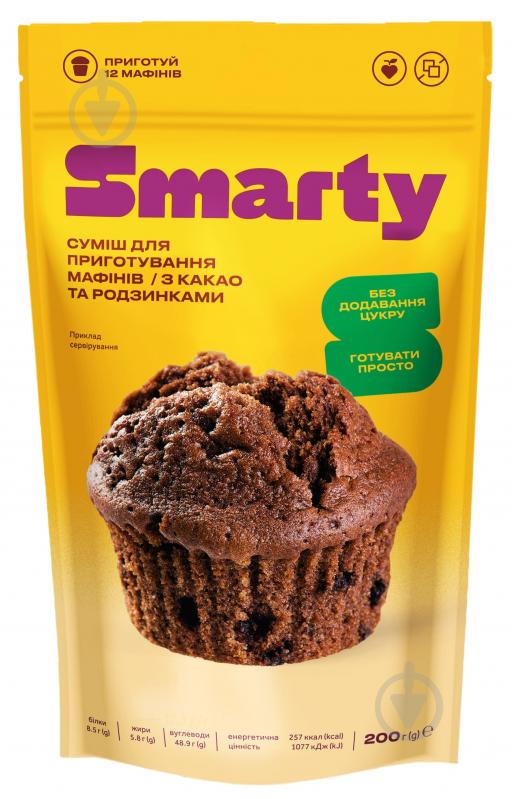 Смесь для приготовления кекса Smarty Family с какао и изюмом 200 г - фото 1