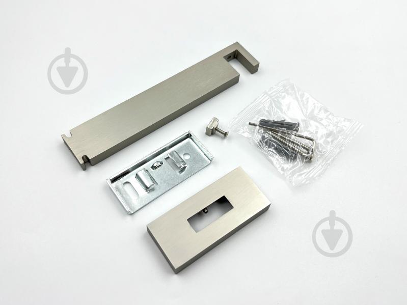 Комплект карниза Quadrum одинарный 15/250 см сталь/черный профиль с черными крючками - фото 6