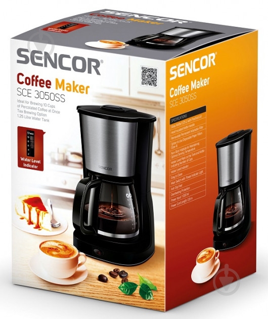 Кофеварка капельная Sencor SCE 3050SS - фото 9