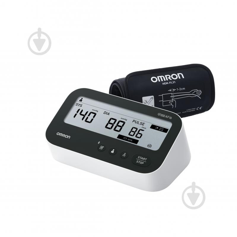 Тонометр электронный Omron M4 Connect AF HEM-7196T1-FLE - фото 1