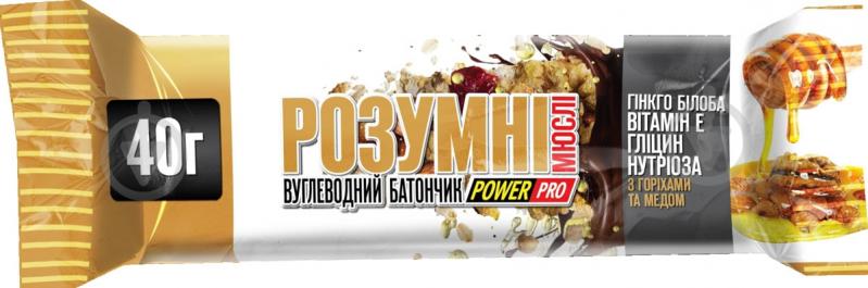 Углеводный батончик POWER PRO Умные мюсли 40 г - фото 1