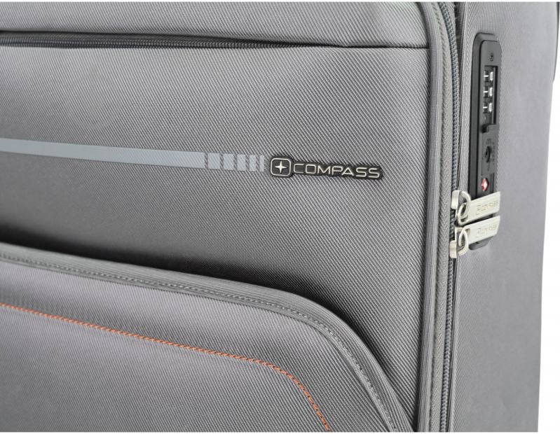 Чемодан Compass MS-3006 88 л серый 77x48x28 см L - фото 7