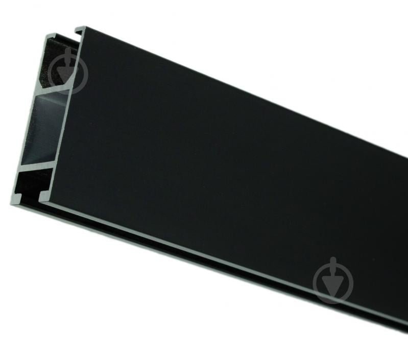 Комплект карниза Quadrum одинарный 15/300 см сталь/черный профиль с черными крючками - фото 4 Комплект карниза Quadrum одинарный 15/300 см сталь/черный профиль с черными крючками - фото 4