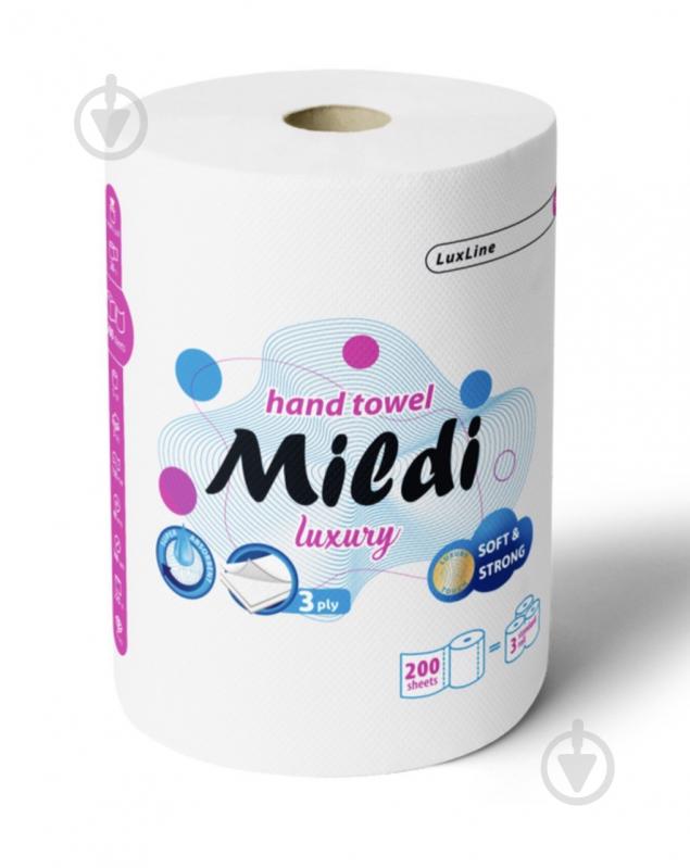 Бумажные полотенца Midi "Mildi Luxury" трехслойная 1 шт. - фото 1
