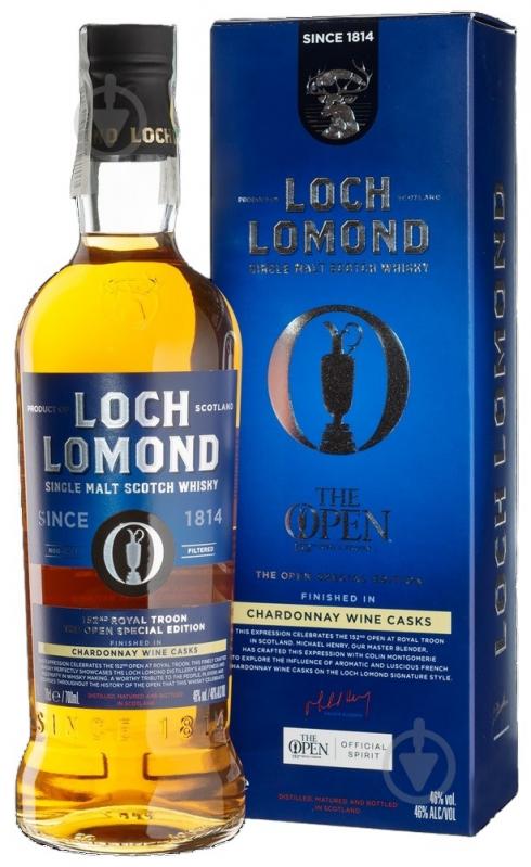 Віскі Loch Lomond односолодовий "Loch Lomond Open Special Edition" подарункова коробка 0,7 л - фото 1