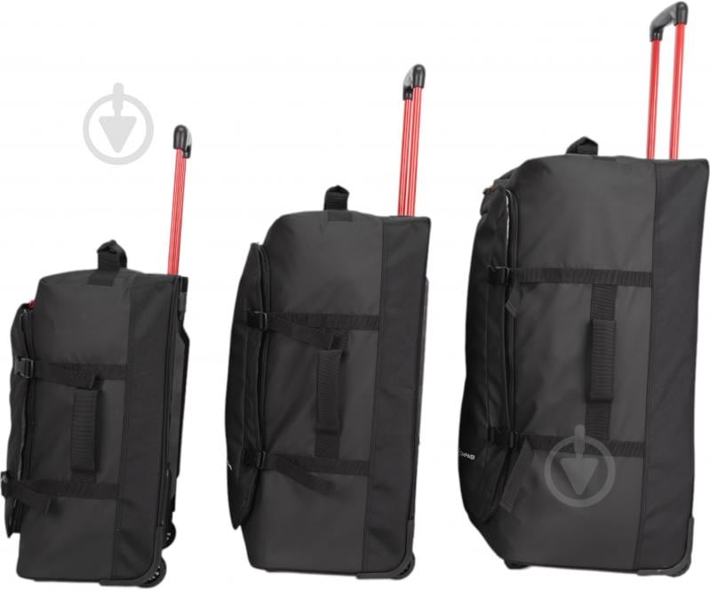 Дорожня сумка Compass MS-3025 90 л чорний 40x33x73 см L - фото 4