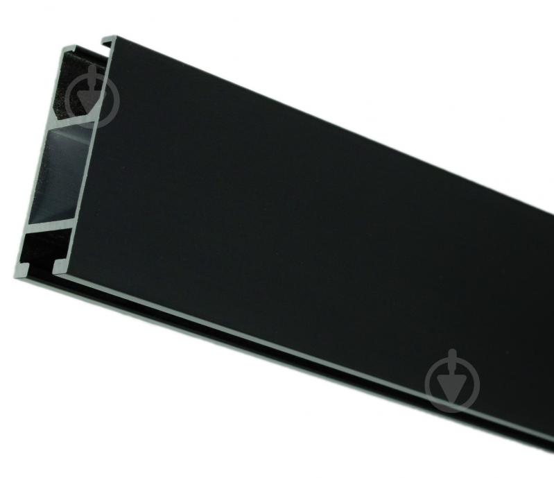 Комплект карниза Quadrum одинарный 15/300 см сталь/черный профиль с белыми крючками - фото 4 Комплект карниза Quadrum одинарный 15/300 см сталь/черный профиль с белыми крючками - фото 4