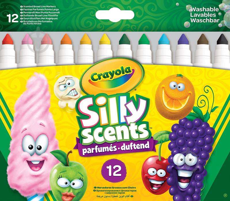 Набір фломастерів Crayola Silly Scents ароматизовані 12 шт. - фото 1