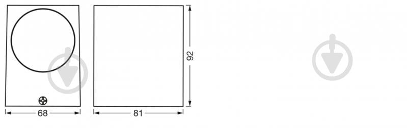 Бра Ledvance Endura Classic Square Down BK GU10 IP44 черный - фото 3