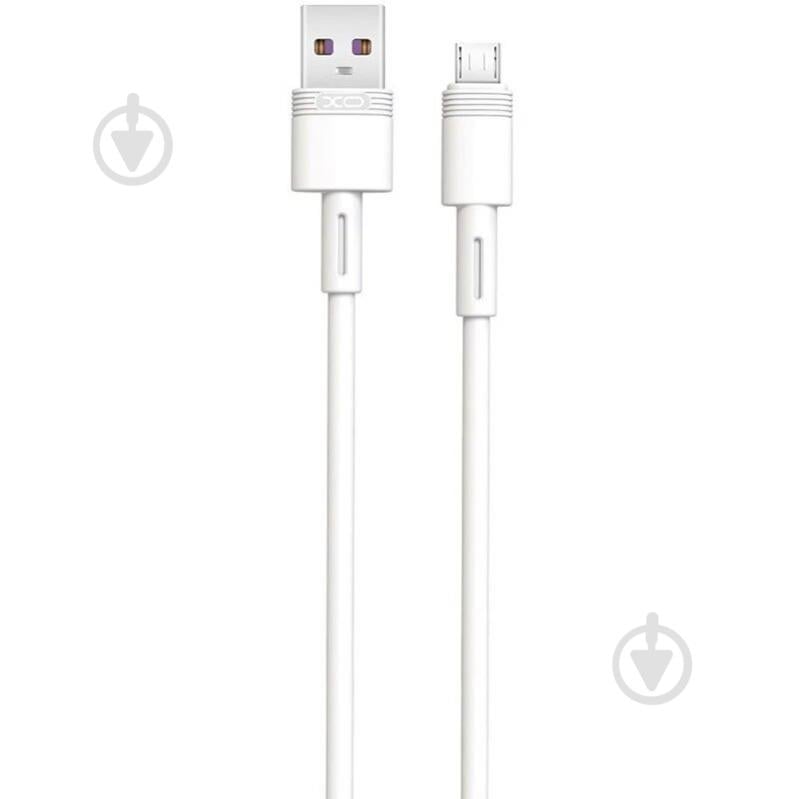 Кабель Xo USB A - Micro B NB-Q166 5A 1 м white - фото 1
