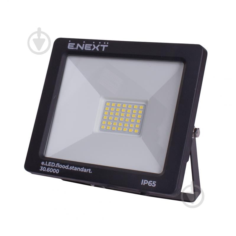 Прожектор светодиодный E.NEXT e.LED.flood.stand.30.6000 30 Вт IP65 черный l0790003 - фото 1