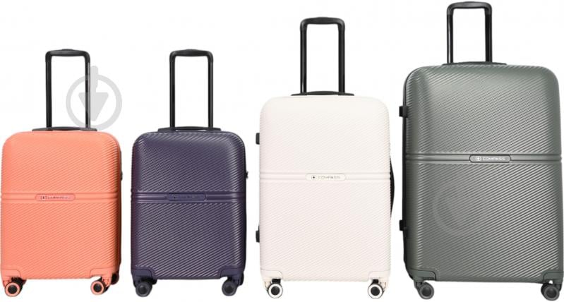 Чемодан Compass MS-2690 90 л кремовый 52x29x77 см L - фото 12