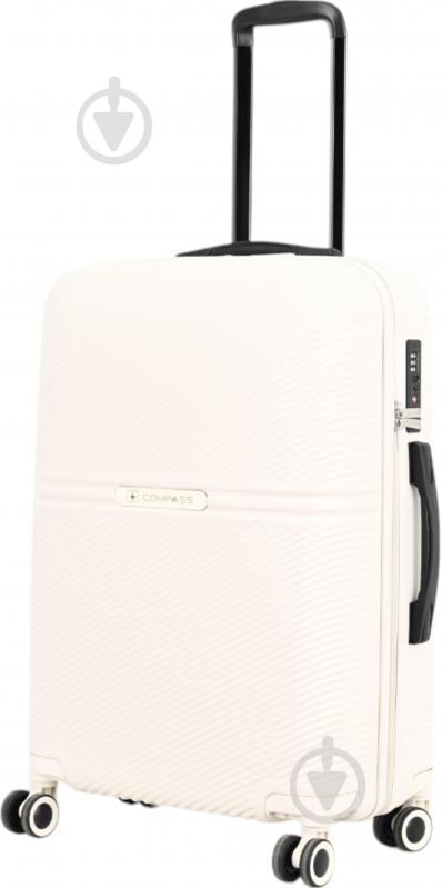 Чемодан Compass MS-2690 90 л кремовый 52x29x77 см L - фото 3