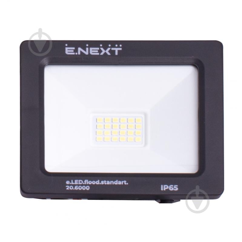 Прожектор світлодіодний E.NEXT e.LED.flood.stand.20.6000 20 Вт IP65 чорний l0790002 - фото 2