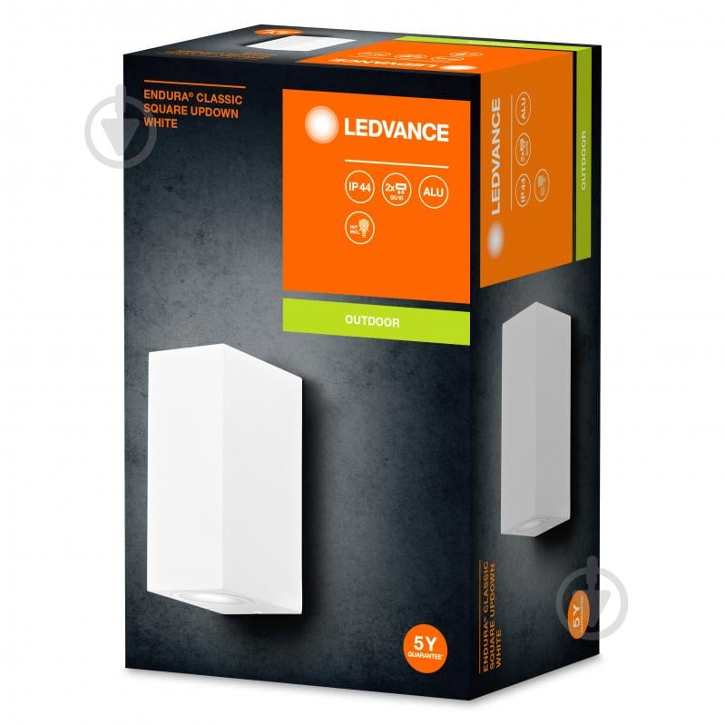 Бра Ledvance Endura Classic Square Updown IP44 белый - фото 2