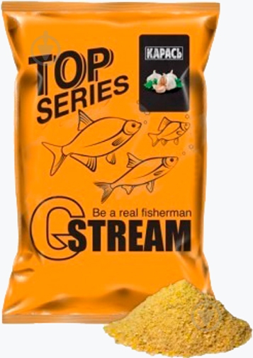 Прикормка GStream GSTREAM TOP Series КАРАСЬ 1000 г чеснок - фото 1