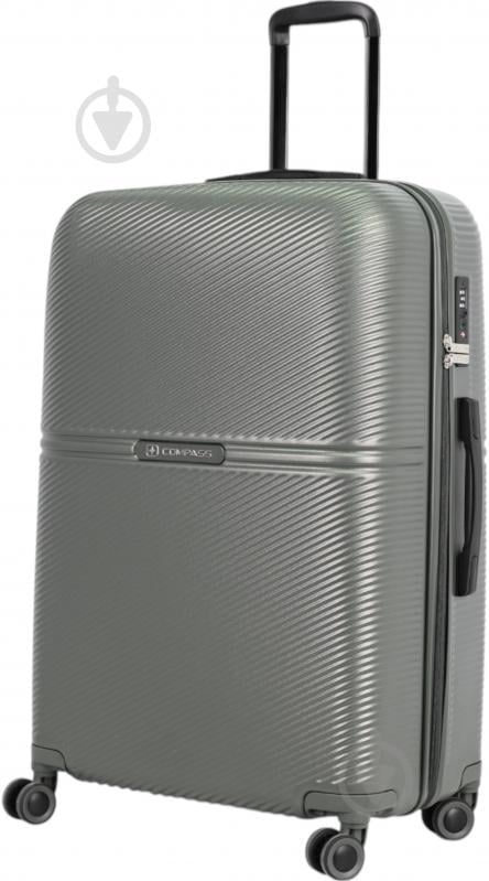 Чемодан Compass MS-2690 90 л оливковый 52x29x77 см L - фото 3