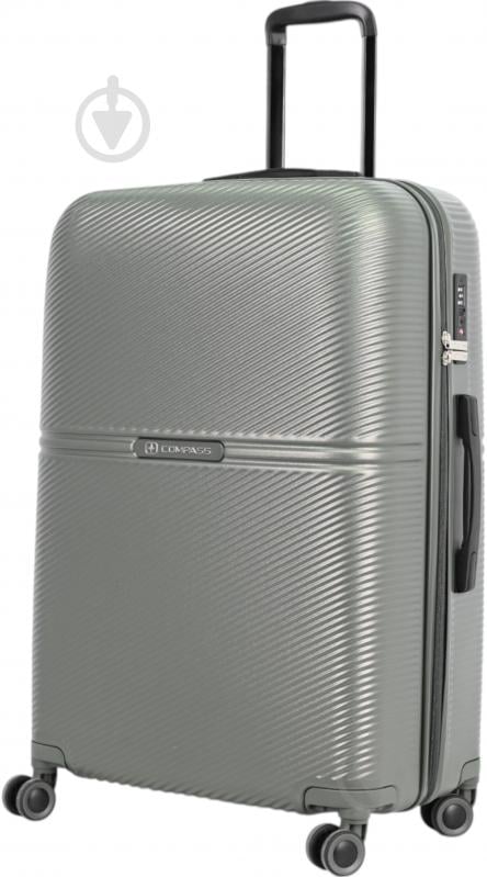 Чемодан Compass MS-2690 90 л оливковый 52x29x77 см L - фото 4