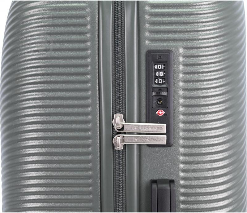 Чемодан Compass MS-2690 90 л оливковый 52x29x77 см L - фото 6