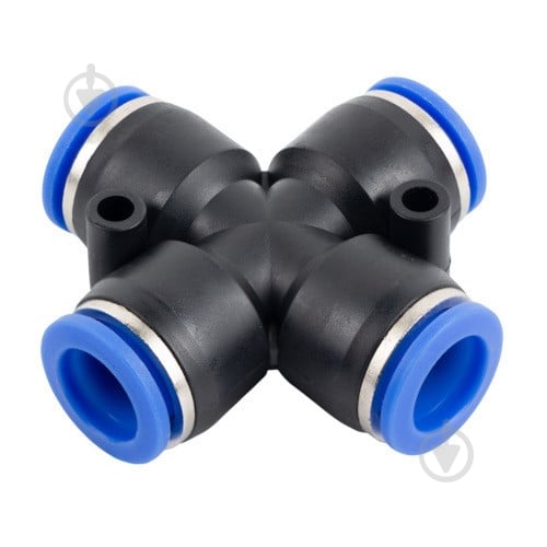 Соединение цанговое Х-образное для полиуретановых шлангов 8мм AIRKRAFT SPZA08 - фото 1 Соединение цанговое Х-образное для полиуретановых шлангов 8мм AIRKRAFT SPZA08 - фото 1