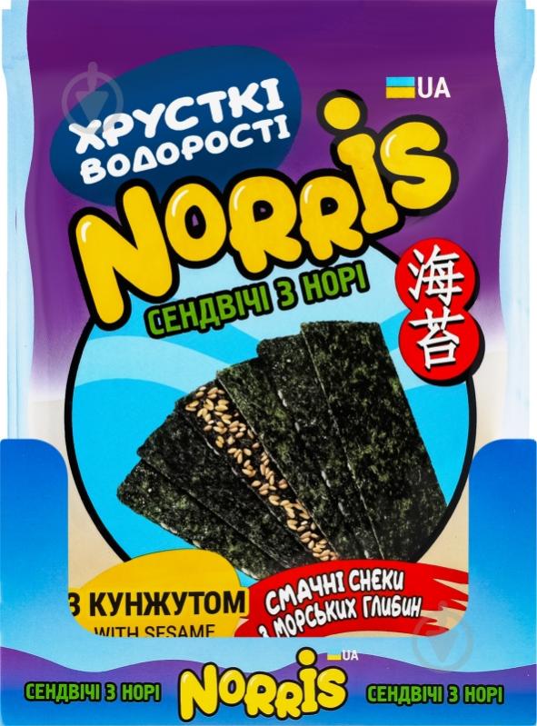ᐉ Снеки нори NORRIS с кунжутом 8 г (4820265550210) • Купить в