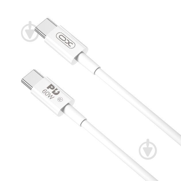 Кабель Xo USB C - USB C NB-Q190A 60W 1 м white - фото 1