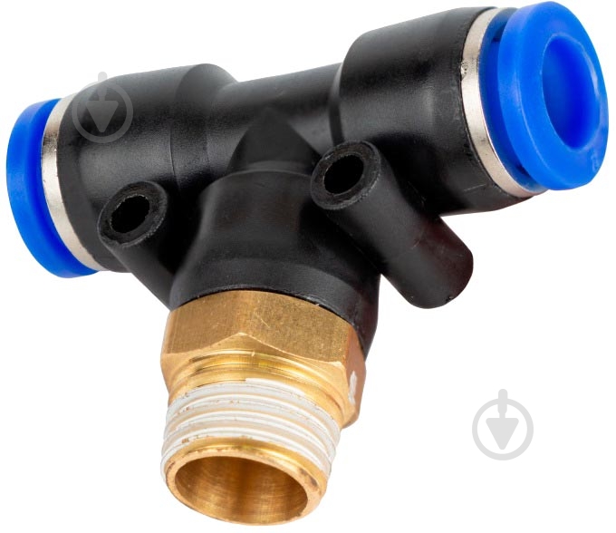 Штуцер Sigma цанговий Т Ø6мм МТ ⅜ 7027341 - фото 1 Штуцер Sigma цанговий Т Ø6мм МТ ⅜ 7027341 - фото 1
