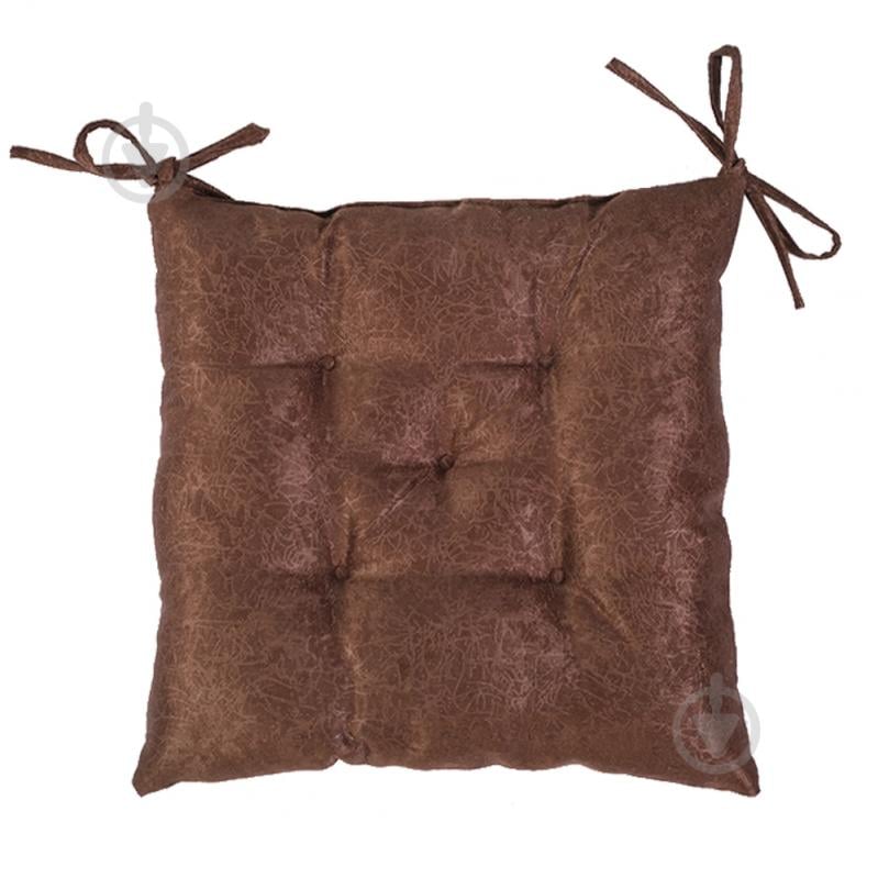 Подушка Georgia 38х38х8 CHOCO, Plenet 14 коричневая - фото 1 Подушка Georgia 38х38х8 CHOCO, Plenet 14 коричневая - фото 1