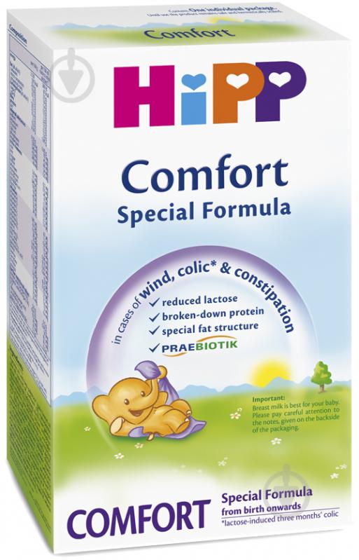 Суха молочна суміш Hipp Comfort початкова з народження 300 г 9062300128786 - фото 1