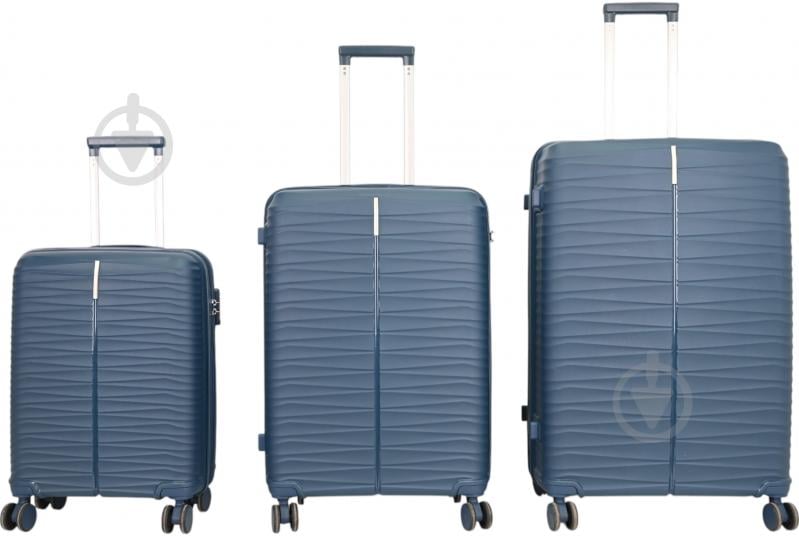 Валіза Compass MS-2691 62 л синій 45,5x25x67 см M - фото 9