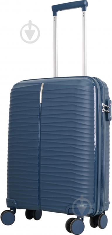 Чемодан Compass MS-2691 35 л синий 39,5x20x55 см S - фото 5