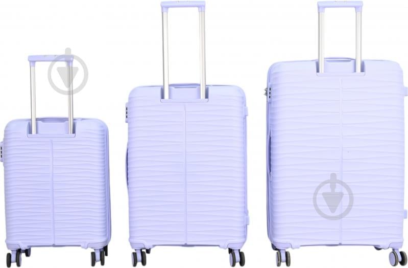 Валіза Compass MS-2691 35 л бузковий 39,5x20x55 см S - фото 12