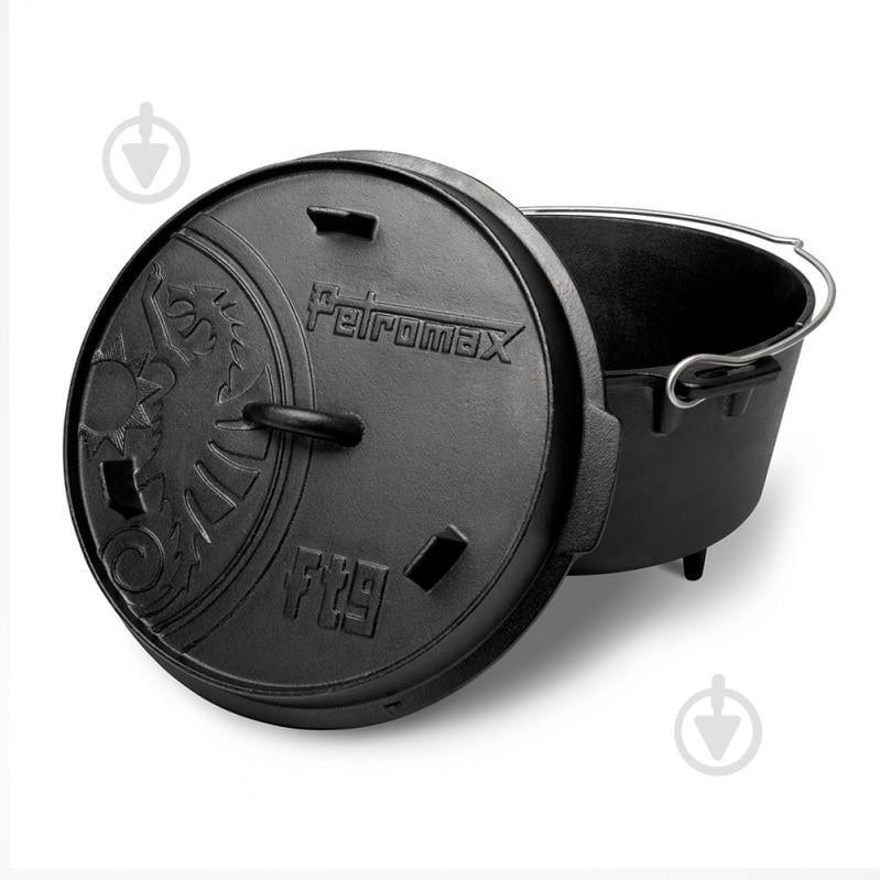 Казан с крышкой Petromax Dutch Oven ft9 на ножках 7,5 л - фото 2