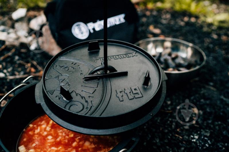 Казан із кришкою Petromax Dutch Oven ft9 плоске дно 7,5 л - фото 6