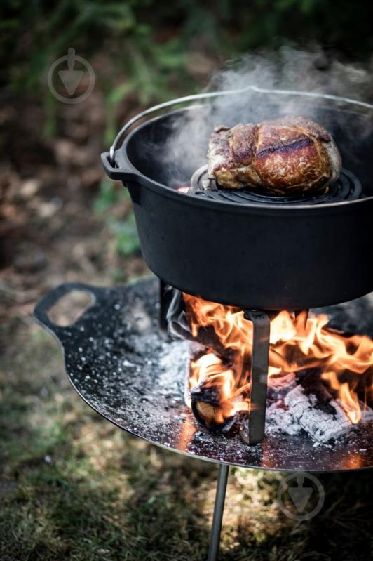 Казан із кришкою Petromax Dutch Oven ft12 плоске дно 10,8 л - фото 6