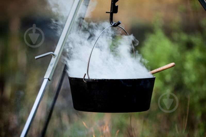 Казан із кришкою Petromax Dutch Oven ft12 плоске дно 10,8 л - фото 4