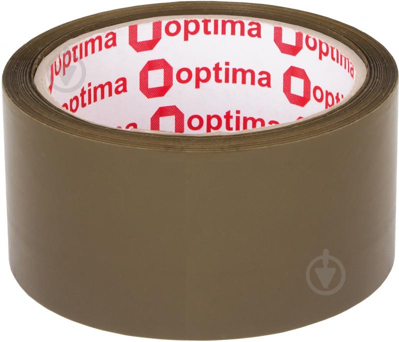 Клейка стрічка пакувальна 48 мм х 80 м х 40 мкм коричнева O45321 Optima - фото 1 Клейка стрічка пакувальна 48 мм х 80 м х 40 мкм коричнева O45321 Optima - фото 1