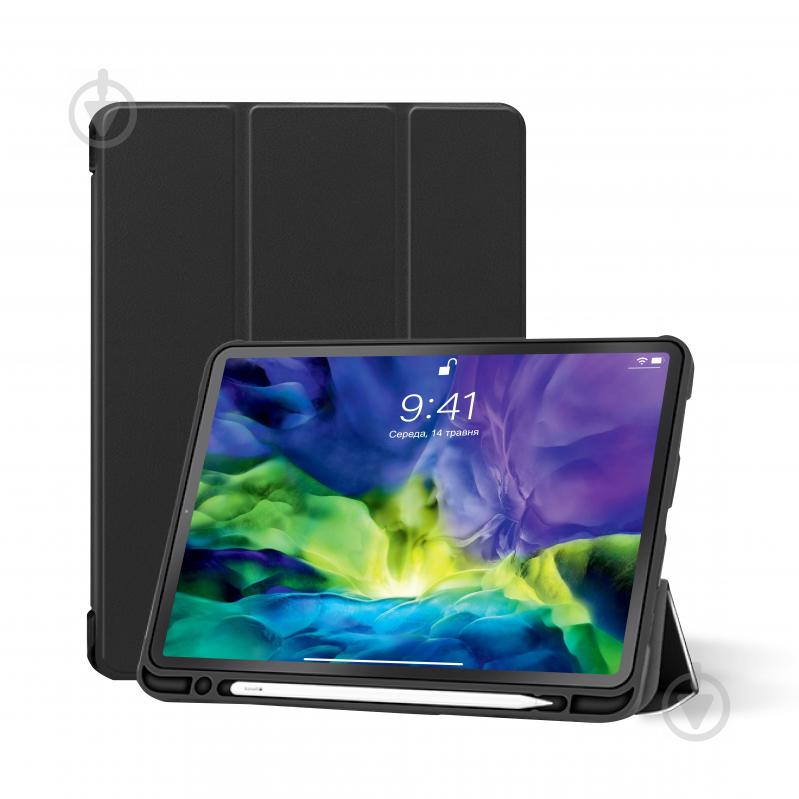 Чехол для планшета AIRON iPad Pro 11″ black (4822352781034) Premium SOFT 2018/2020 с защитной пленкой и салфеткой Black - фото 1