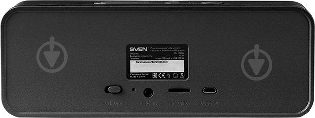 Портативна колонка Sven PS-170BL 2.0 black - фото 4