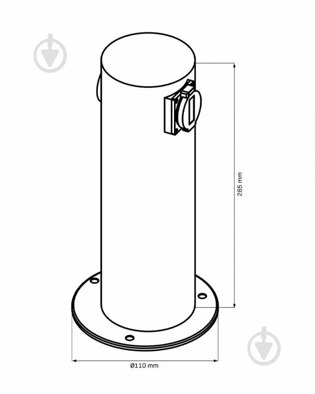 Столбик Goldlux IP44 327956 - фото 3