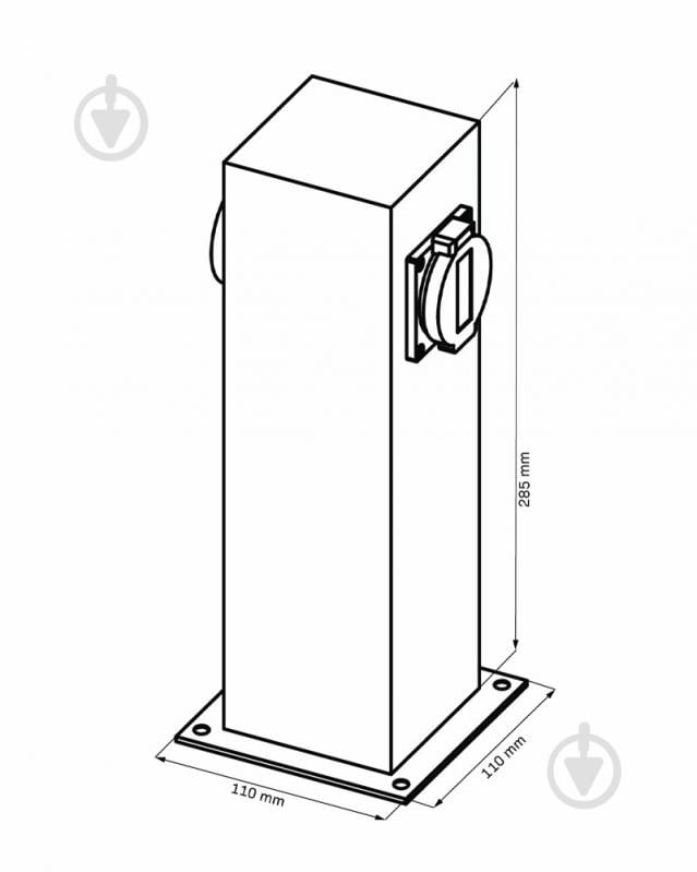 Столбик Goldlux IP44 327963 - фото 3 Столбик Goldlux IP44 327963 - фото 3