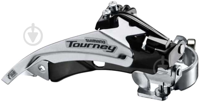 Переключатель передний Shimano 42T под трубу 34,9 мм в+н/тяга нижний хомут FD-TY500 - фото 1