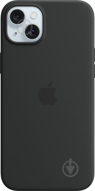 Чохол Apple Silicone Case with MagSafe для Apple iPhone 15 Plus black (MT103ZM/A) - фото 1