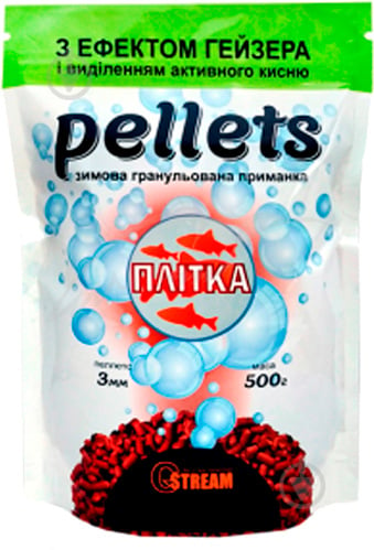 Прикормка G.Stream Pellets (эффект гейзера) 500 г мотыль Pellets ПЛОТВА 500г - фото 1