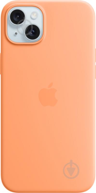 Чохол Apple Silicone Case with MagSafe для Apple iPhone 15 Plus orange sorbet (MT173ZM/A) - фото 1