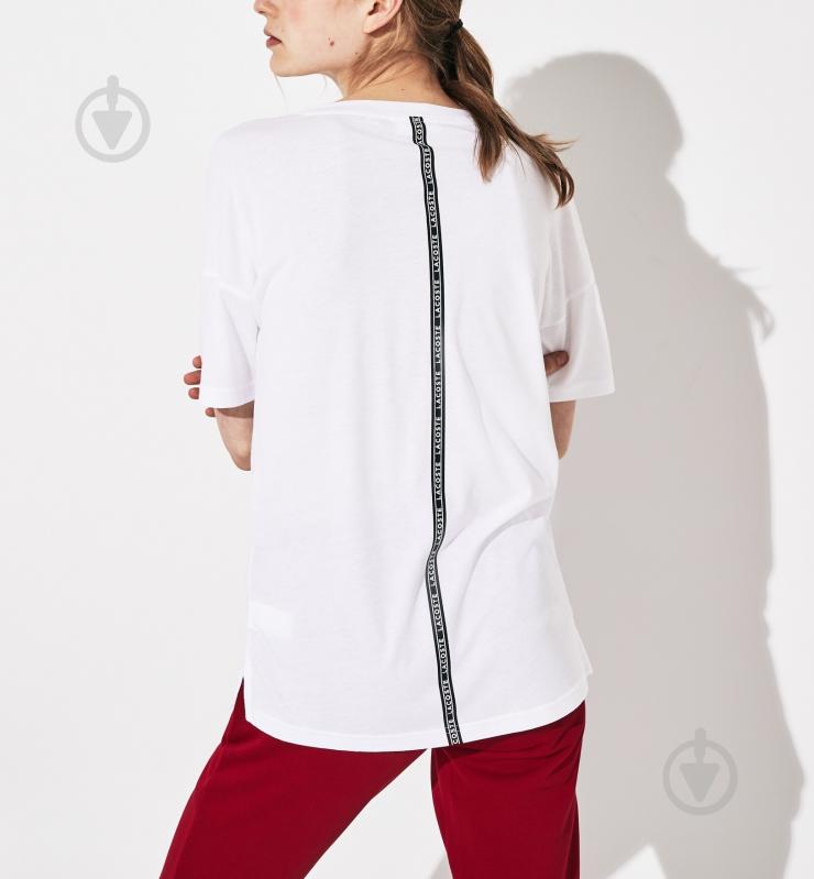 Футболка Lacoste TF7924BLD р.40 белый - фото 3
