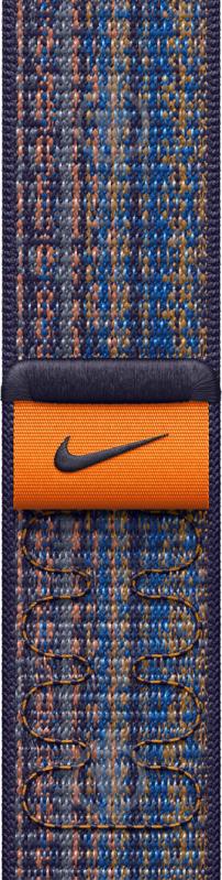 Ремешок Apple 45mm Game Royal/Orange Nike Sport Loop (MTL53ZM/A) - фото 1