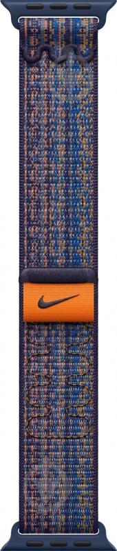 Ремешок Apple 45mm Game Royal/Orange Nike Sport Loop (MTL53ZM/A) - фото 2